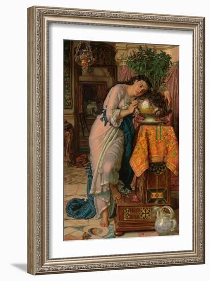 Isabella and the Pot of Basil, 1867-William Holman Hunt-Framed Giclee Print