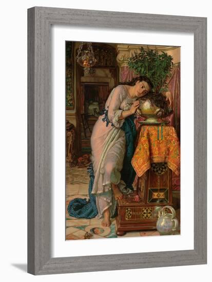 Isabella and the Pot of Basil, 1867-William Holman Hunt-Framed Giclee Print