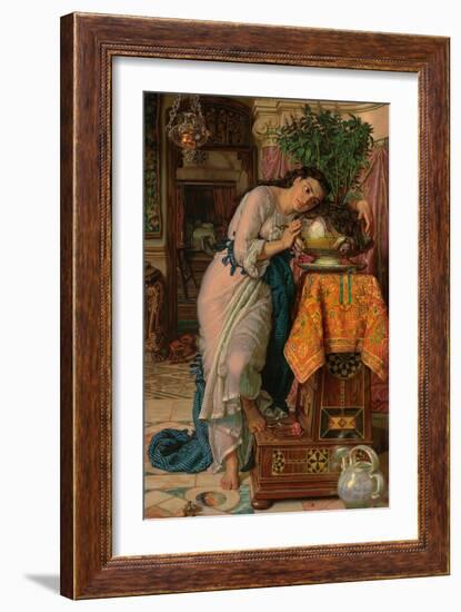 Isabella and the Pot of Basil, 1867-William Holman Hunt-Framed Giclee Print