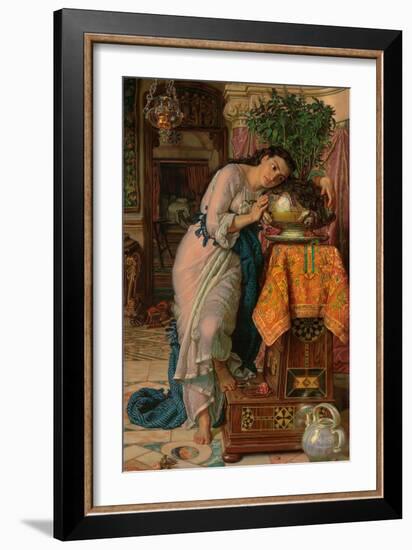 Isabella and the Pot of Basil, 1867-William Holman Hunt-Framed Giclee Print