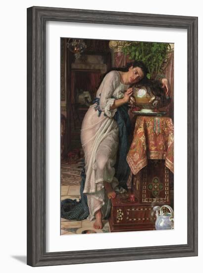 Isabella and the Pot of Basil, 1868-William Holman Hunt-Framed Giclee Print