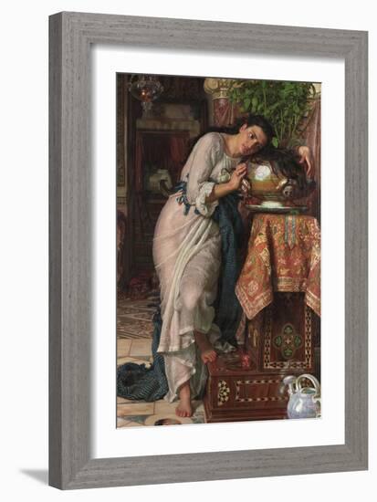 Isabella and the Pot of Basil, 1868-William Holman Hunt-Framed Giclee Print