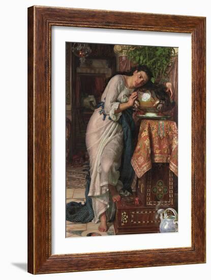 Isabella and the Pot of Basil, 1868-William Holman Hunt-Framed Giclee Print