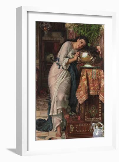 Isabella and the Pot of Basil, 1868-William Holman Hunt-Framed Giclee Print