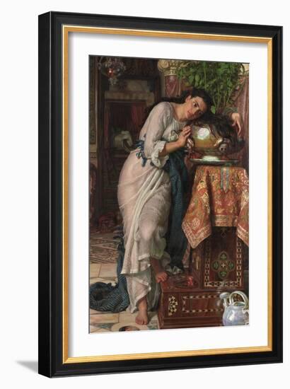 Isabella and the Pot of Basil, 1868-William Holman Hunt-Framed Giclee Print