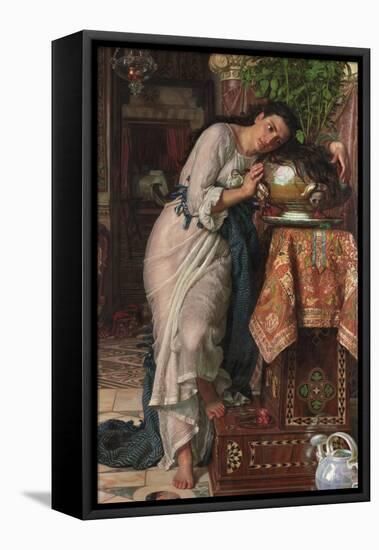 Isabella and the Pot of Basil, 1868-William Holman Hunt-Framed Premier Image Canvas