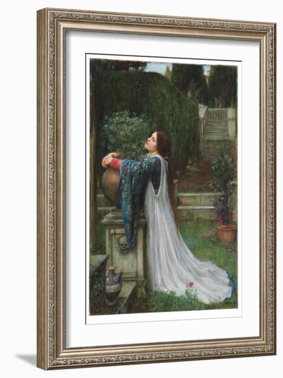 Isabella and the Pot of Basil, 1907 (Oil on Canvas)-John William Waterhouse-Framed Giclee Print