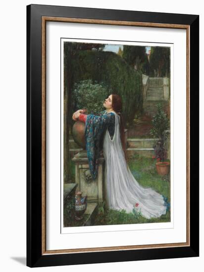 Isabella and the Pot of Basil, 1907 (Oil on Canvas)-John William Waterhouse-Framed Giclee Print