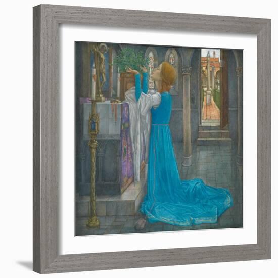 Isabella and the Pot of Basil-Edward Reginald Frampton-Framed Giclee Print