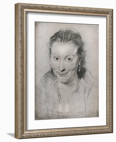 'Isabella Brandt', 1621-Peter Paul Rubens-Framed Giclee Print