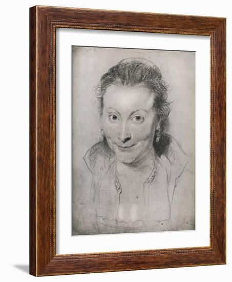 'Isabella Brandt', 1621-Peter Paul Rubens-Framed Giclee Print