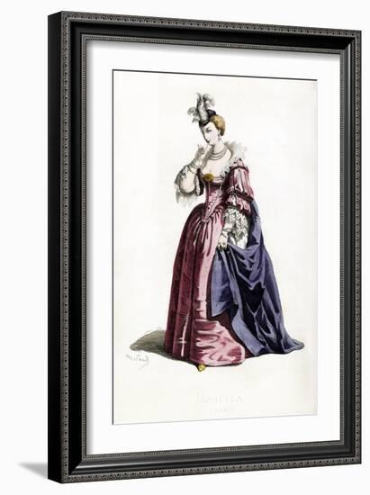 Isabella costume dated 1600-Maurice Sand-Framed Giclee Print