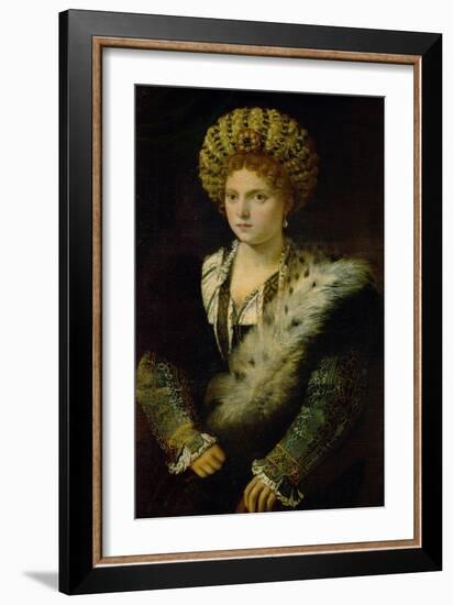 Isabella D'Este (1474-1539)-Titian (Tiziano Vecelli)-Framed Giclee Print