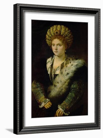 Isabella D'Este (1474-1539)-Titian (Tiziano Vecelli)-Framed Giclee Print