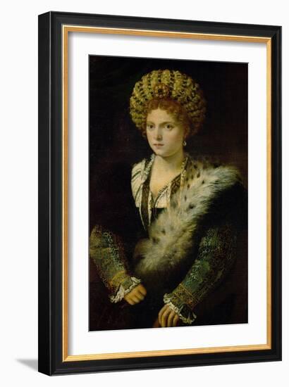 Isabella D'Este (1474-1539)-Titian (Tiziano Vecelli)-Framed Giclee Print