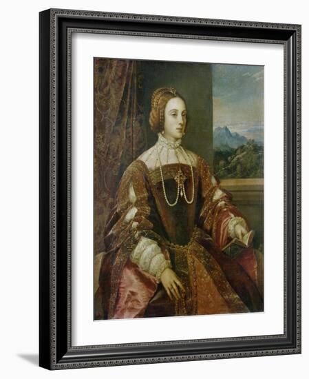 Isabella of Portugal, Ca, 1548-Titian (Tiziano Vecelli)-Framed Giclee Print