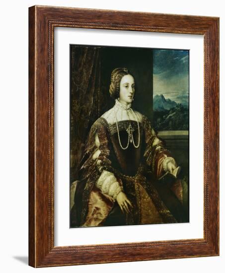 Isabella of Portugal-Titian (Tiziano Vecelli)-Framed Giclee Print