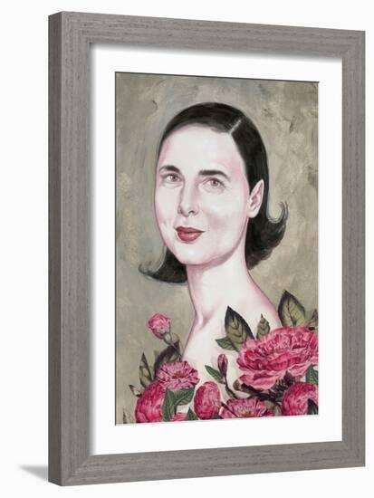 Isabella Rossellini, 2014 (Acrylic on Illustration Board)-Anita Kunz-Framed Giclee Print