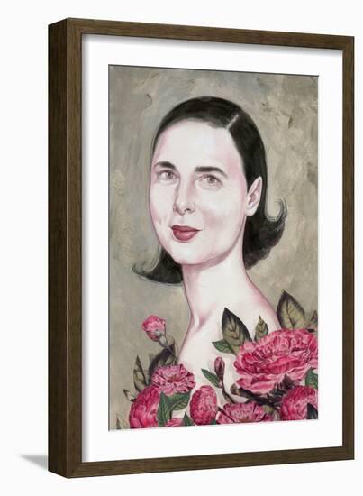 Isabella Rossellini, 2014 (Acrylic on Illustration Board)-Anita Kunz-Framed Giclee Print