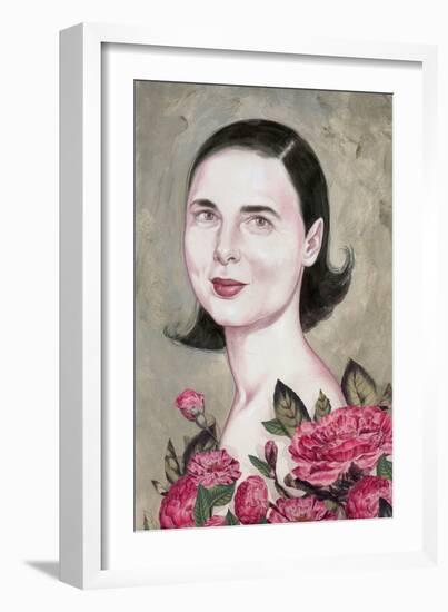 Isabella Rossellini, 2014 (Acrylic on Illustration Board)-Anita Kunz-Framed Giclee Print