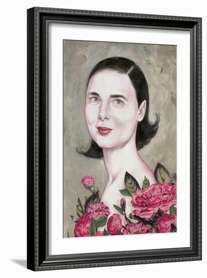 Isabella Rossellini, 2014 (Acrylic on Illustration Board)-Anita Kunz-Framed Giclee Print