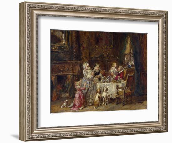Isabey, Louis Gabriel Eugene (1803-1886) Grandfather's Birthday Oil on Wood 1866 National Gallery,-Louis Eugene Gabriel Isabey-Framed Giclee Print