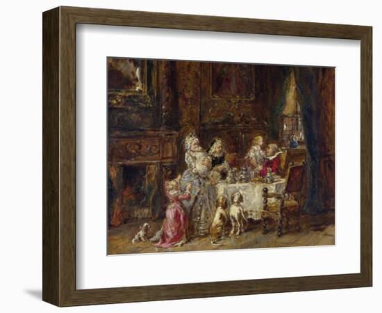 Isabey, Louis Gabriel Eugene (1803-1886) Grandfather's Birthday Oil on Wood 1866 National Gallery,-Louis Eugene Gabriel Isabey-Framed Giclee Print