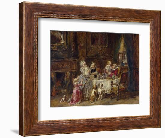 Isabey, Louis Gabriel Eugene (1803-1886) Grandfather's Birthday Oil on Wood 1866 National Gallery,-Louis Eugene Gabriel Isabey-Framed Giclee Print