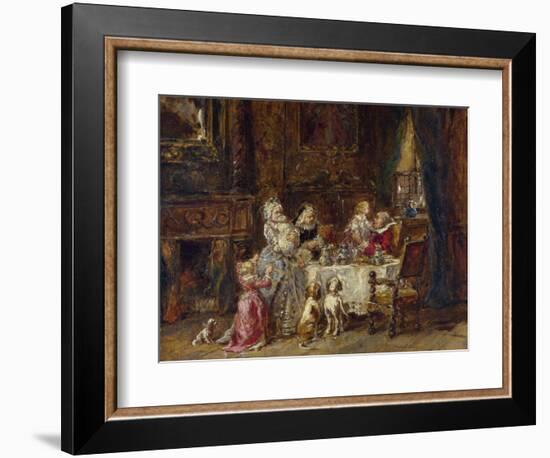 Isabey, Louis Gabriel Eugene (1803-1886) Grandfather's Birthday Oil on Wood 1866 National Gallery,-Louis Eugene Gabriel Isabey-Framed Giclee Print