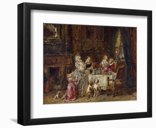 Isabey, Louis Gabriel Eugene (1803-1886) Grandfather's Birthday Oil on Wood 1866 National Gallery,-Louis Eugene Gabriel Isabey-Framed Giclee Print