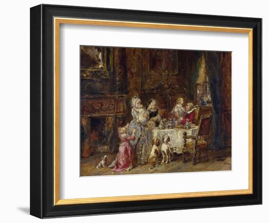 Isabey, Louis Gabriel Eugene (1803-1886) Grandfather's Birthday Oil on Wood 1866 National Gallery,-Louis Eugene Gabriel Isabey-Framed Giclee Print