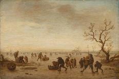 The Skaters, 1644 (Oil on Canvas)-Isack van Ostade-Giclee Print