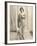 Isadora Duncan American Dancer in a Long Robe-null-Framed Photographic Print