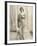 Isadora Duncan American Dancer in a Long Robe-null-Framed Photographic Print