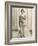 Isadora Duncan American Dancer in a Long Robe-null-Framed Photographic Print