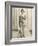 Isadora Duncan American Dancer in a Long Robe-null-Framed Photographic Print