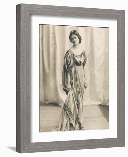 Isadora Duncan American Dancer in a Long Robe-null-Framed Photographic Print