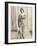 Isadora Duncan American Dancer in a Long Robe-null-Framed Photographic Print