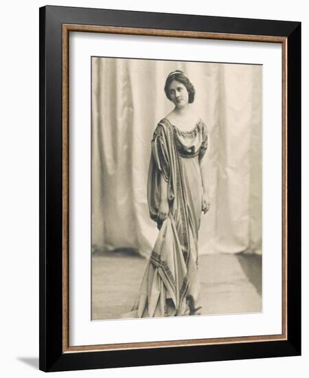 Isadora Duncan American Dancer in a Long Robe-null-Framed Photographic Print