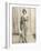 Isadora Duncan American Dancer in a Long Robe-null-Framed Photographic Print