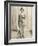 Isadora Duncan American Dancer in a Long Robe-null-Framed Photographic Print