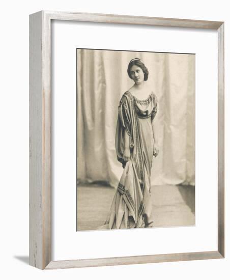 Isadora Duncan American Dancer in a Long Robe-null-Framed Photographic Print