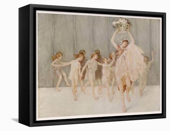 Isadora Duncan American Dancer Seen Here with Some of Her Pupils-A.f. Gorguet-Framed Premier Image Canvas