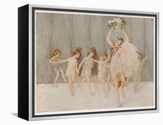 Isadora Duncan American Dancer Seen Here with Some of Her Pupils-A.f. Gorguet-Framed Premier Image Canvas