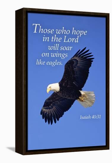 Isaiah 40:31 - Inspirational-Lantern Press-Framed Stretched Canvas