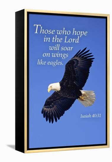 Isaiah 40:31 - Inspirational-Lantern Press-Framed Stretched Canvas