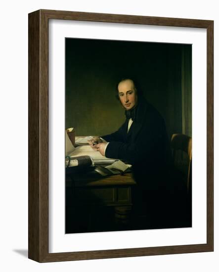 Isambard Kingdom Brunel (1806-59)-John Callcott Horsley-Framed Giclee Print