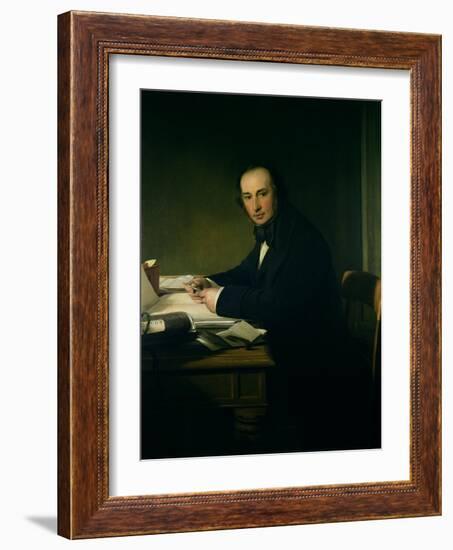 Isambard Kingdom Brunel (1806-59)-John Callcott Horsley-Framed Giclee Print