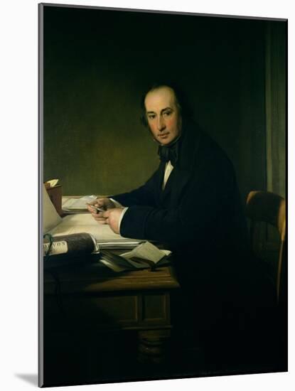 Isambard Kingdom Brunel (1806-59)-John Callcott Horsley-Mounted Giclee Print