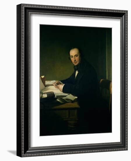 Isambard Kingdom Brunel (1806-59)-John Callcott Horsley-Framed Giclee Print